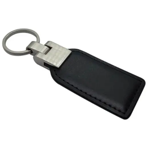 Genuine Leather Key Holder with Metal Ring